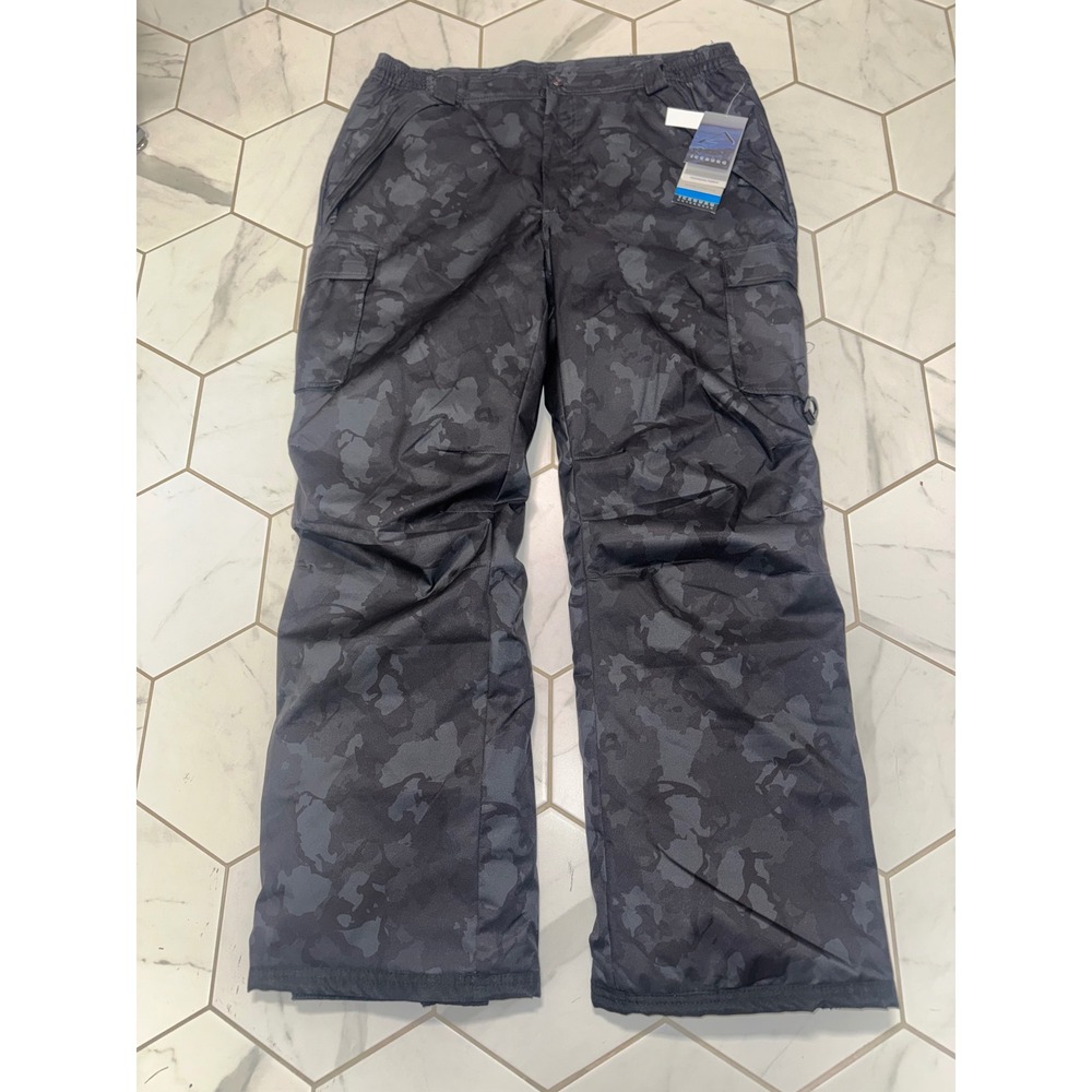Iceburg Mens Black‎ Camo Cargo Snow Pants Insulated Technical Fabric  XL NWT